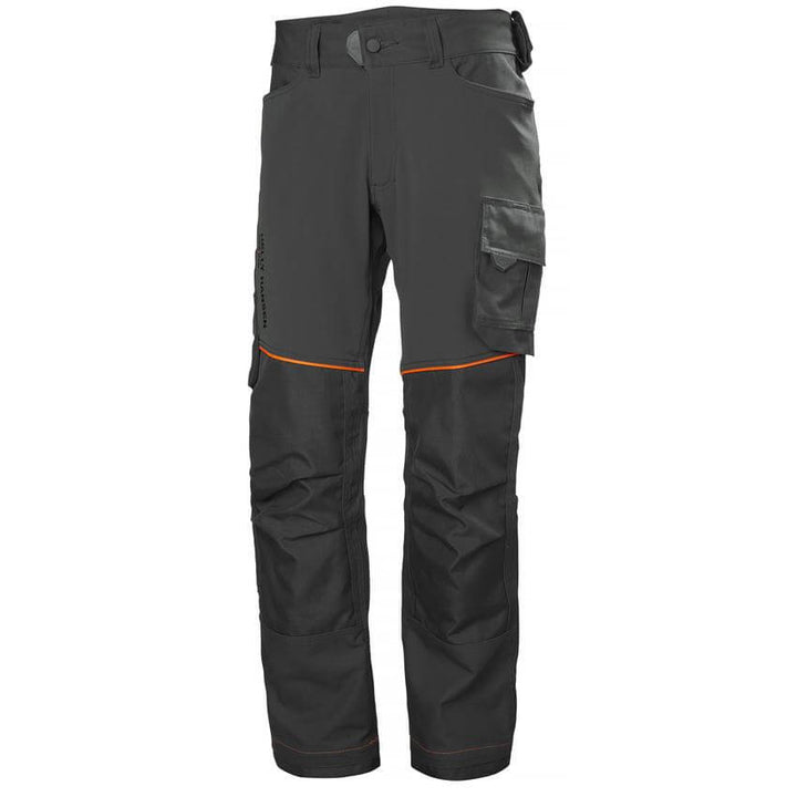 Helly Hansen Chelsea Evolution Stretch Work Trousers Dark Grey 1 Front #colour_dark-grey