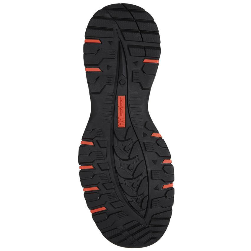 Helly Hansen Chelsea Evolution Waterproof  Aluminum Toe Cap Safety Work Boots Black/Orange 5 Sole #colour_black-orange