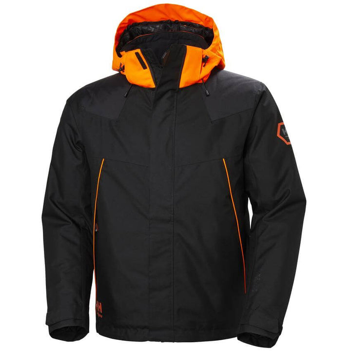 Helly Hansen Chelsea Evolution Winter Jacket Ebony 1 Front #colour_ebony