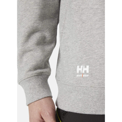 Helly Hansen Classic Half Zip Sweatshirt Grey Melange Feature 1#colour_grey-melange