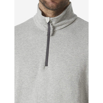 Helly Hansen Classic Half Zip Sweatshirt Grey Melange Feature 2#colour_grey-melange