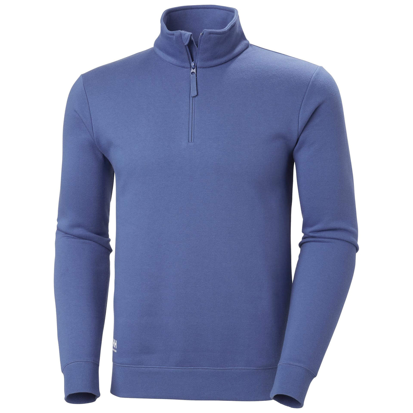 Helly Hansen Classic Half Zip Sweatshirt Stone Blue Front#colour_stone-blue