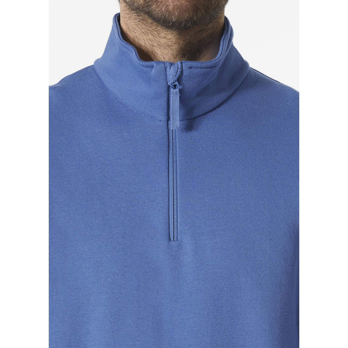 Helly Hansen Classic Half Zip Sweatshirt Stone Blue Feature 2#colour_stone-blue