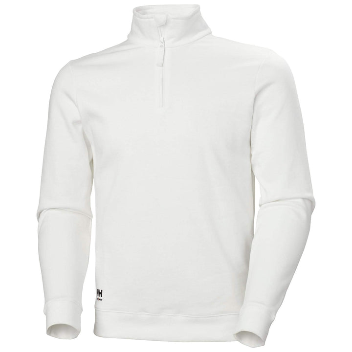 Helly Hansen Classic Half Zip Sweatshirt White Front#colour_white