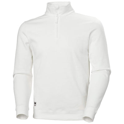 Helly Hansen Classic Half Zip Sweatshirt White Front#colour_white