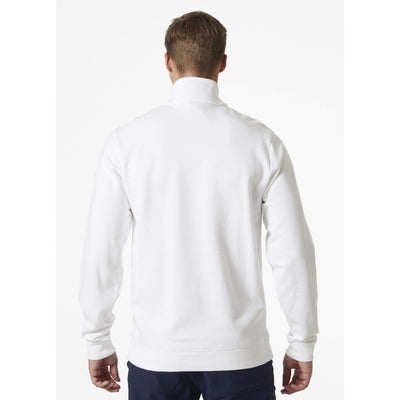 Helly Hansen Classic Half Zip Sweatshirt White OnBody 2#colour_white