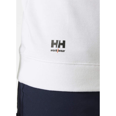 Helly Hansen Classic Half Zip Sweatshirt White Feature 1#colour_white
