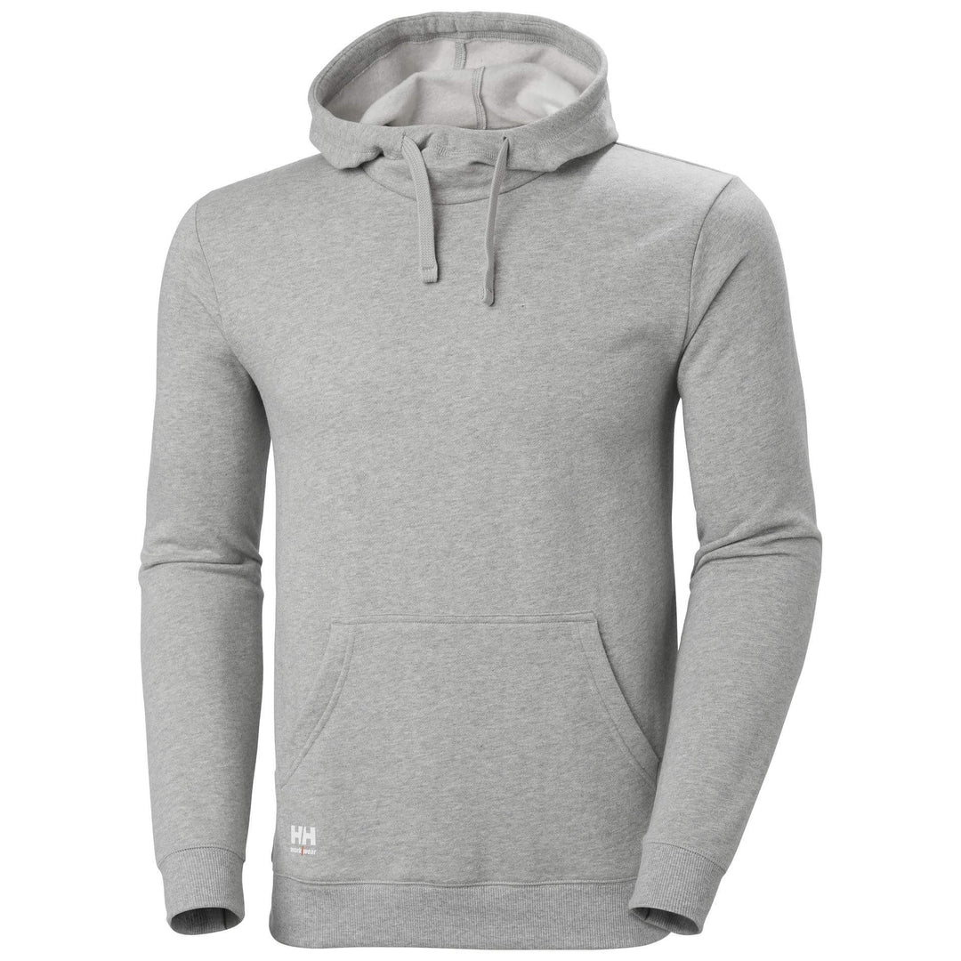 Helly Hansen Classic Hoodie Grey Melange Front#colour_grey-melange