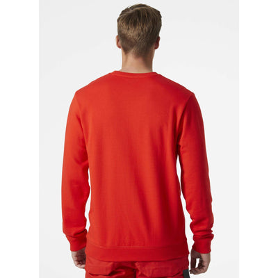 Helly Hansen Classic Sweatshirt Alert Red OnBody 2#colour_alert-red
