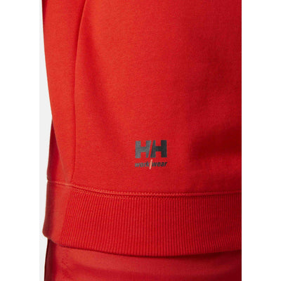 Helly Hansen Classic Sweatshirt Alert Red Feature 1#colour_alert-red