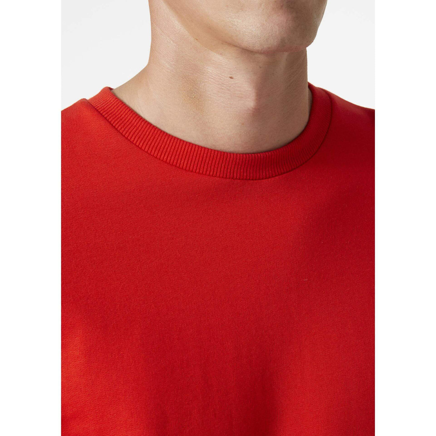 Helly Hansen Classic Sweatshirt Alert Red Feature 2#colour_alert-red