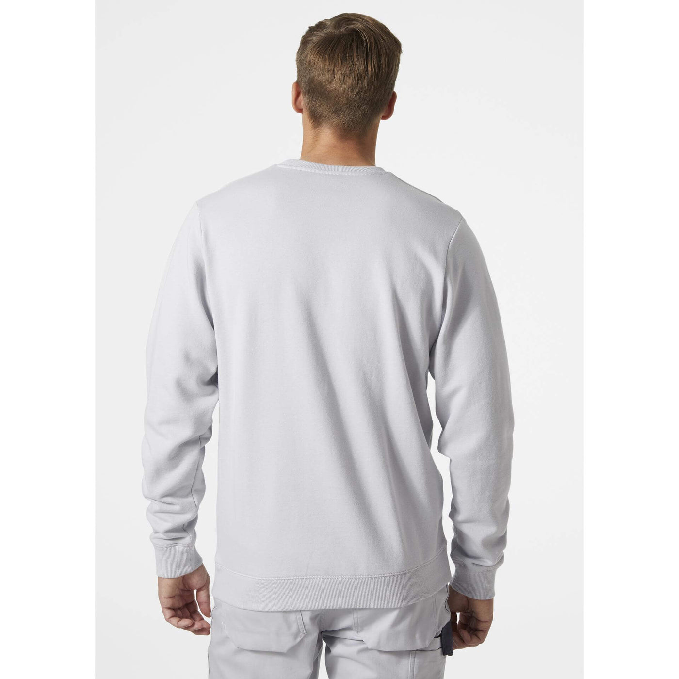 Helly Hansen Classic Sweatshirt Grey Fog OnBody 2#colour_grey-fog