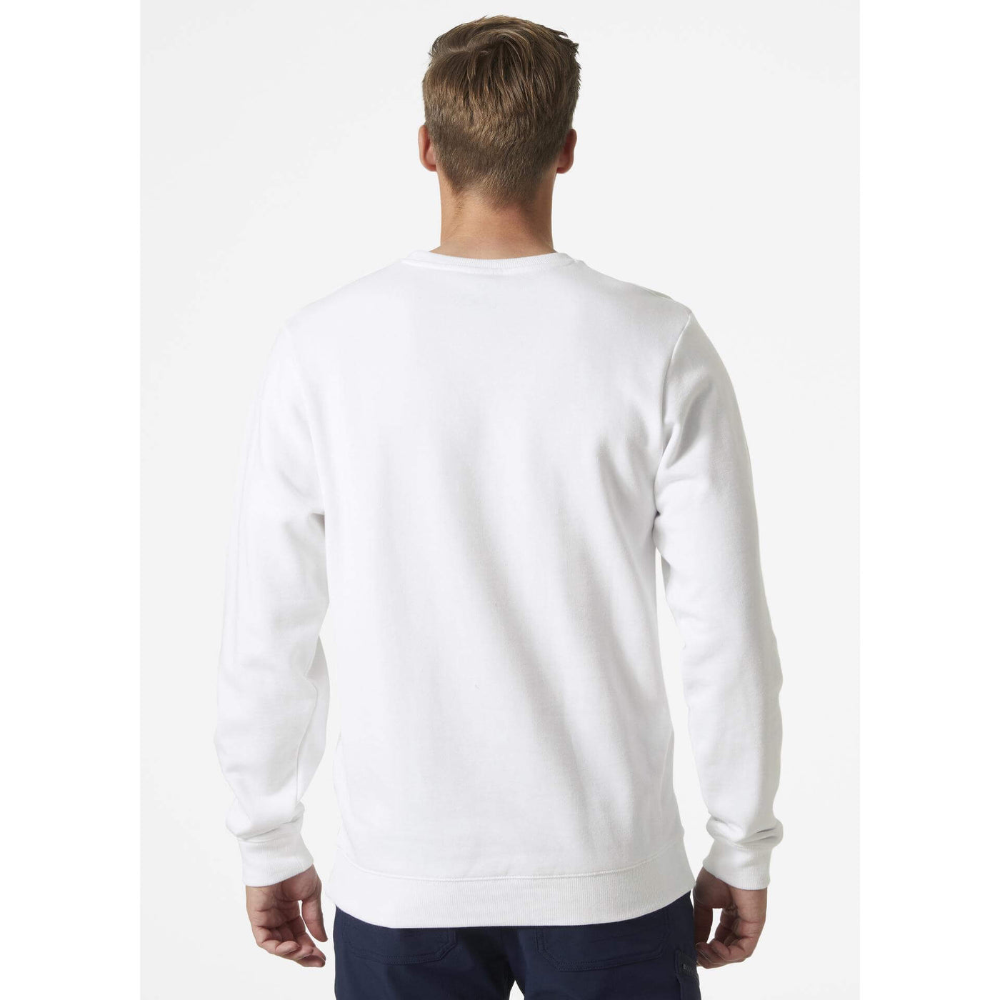Helly Hansen Classic Sweatshirt White OnBody 2#colour_white