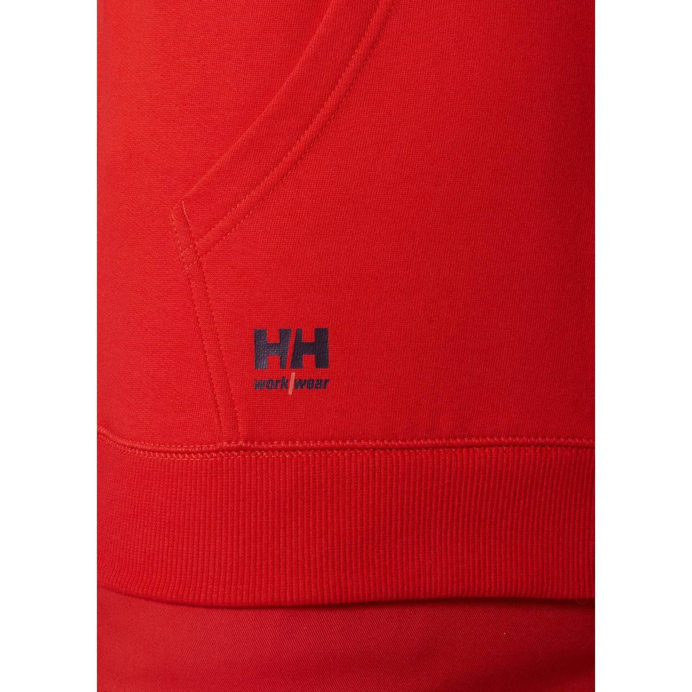 Helly Hansen Classic Zip Hoodie Alert Red Feature 1#colour_alert-red