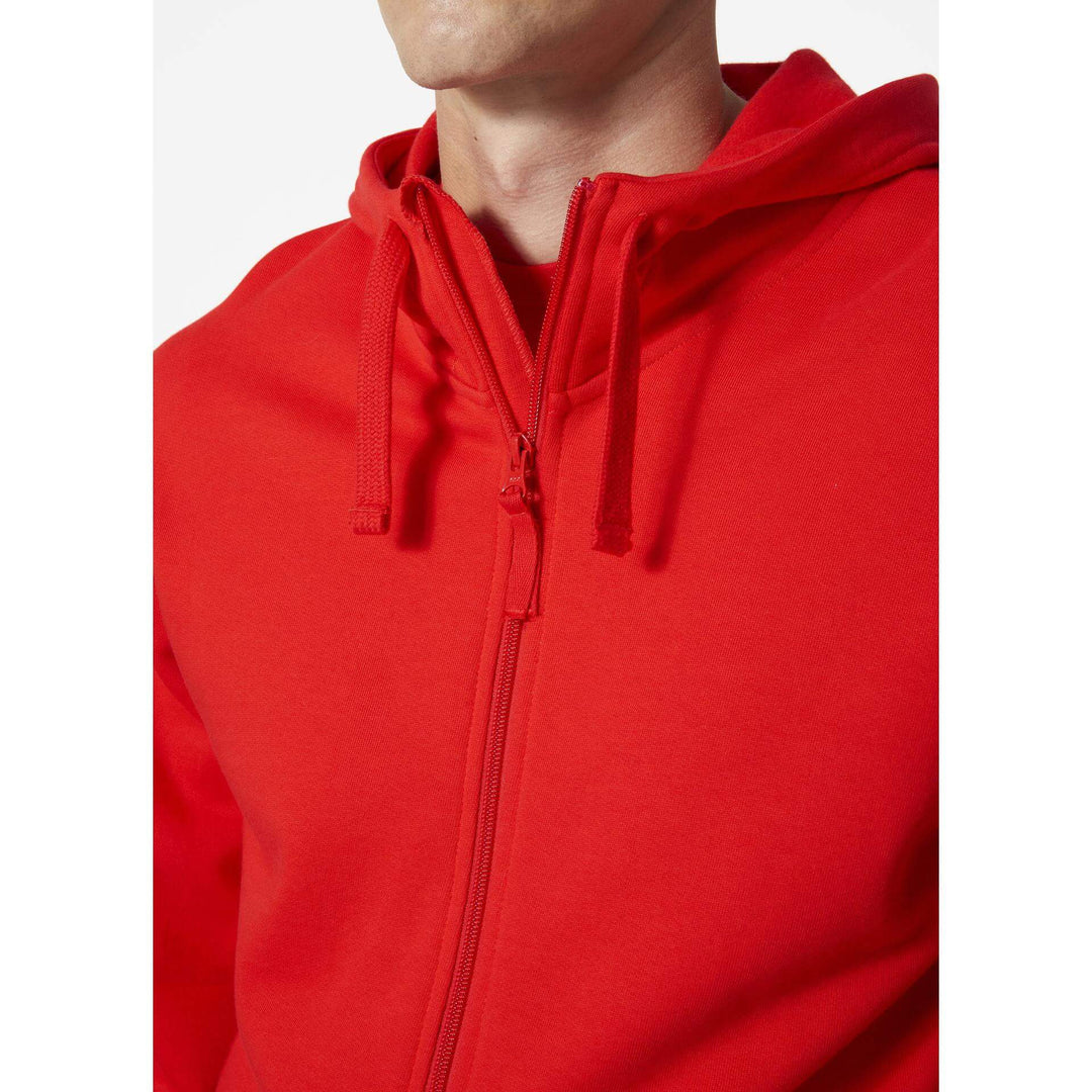 Helly Hansen Classic Zip Hoodie Alert Red Feature 2#colour_alert-red