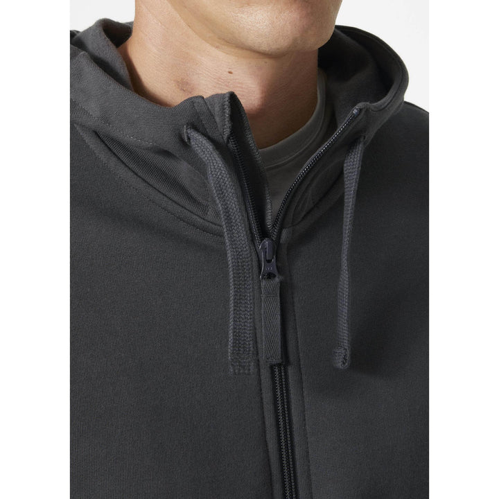 Helly Hansen Classic Zip Hoodie Dark Grey Feature 2#colour_dark-grey