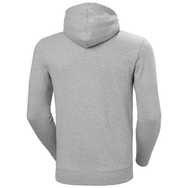 Helly Hansen Classic Zip Hoodie Grey Melange Back#colour_grey-melange