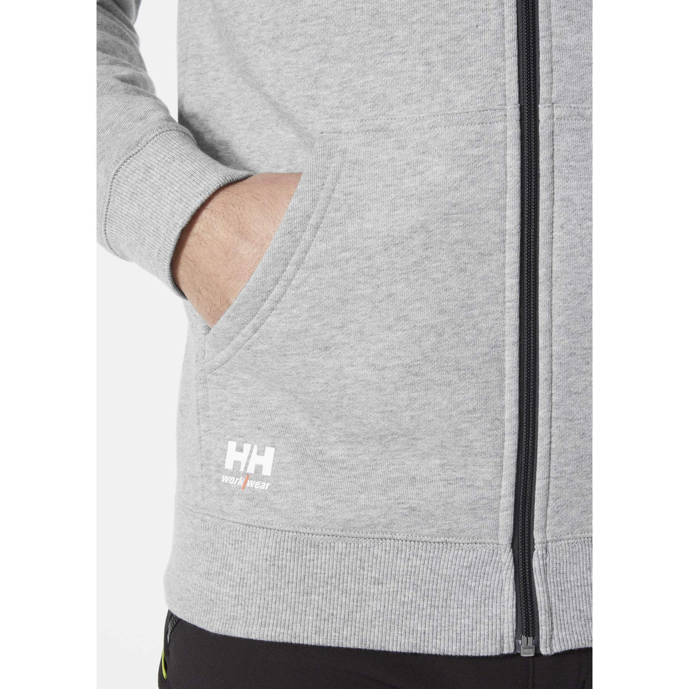 Helly Hansen Classic Zip Hoodie Grey Melange Feature 1#colour_grey-melange