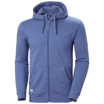 Helly Hansen Classic Zip Hoodie Stone Blue Front#colour_stone-blue