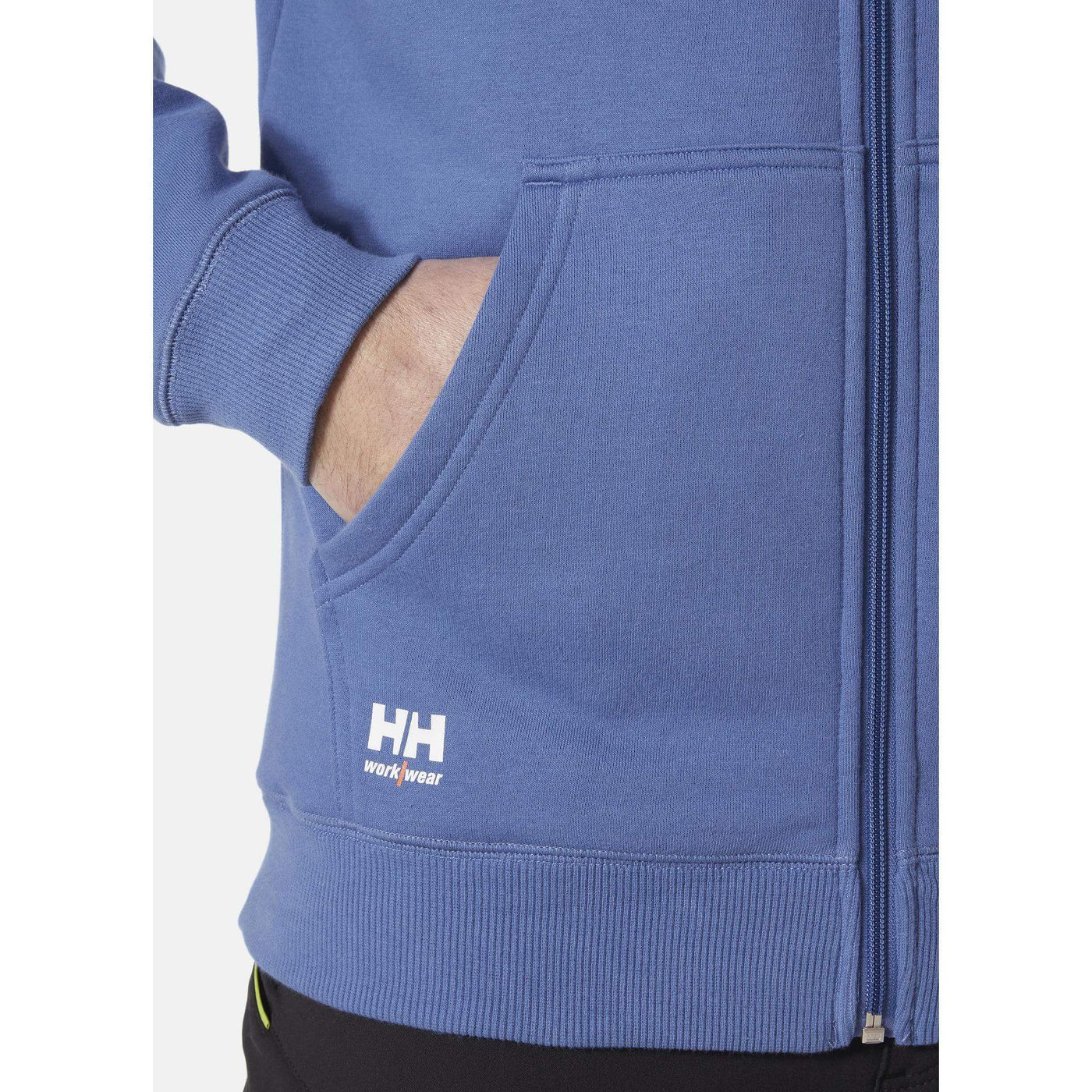 Helly Hansen Classic Zip Hoodie Stone Blue Feature 1#colour_stone-blue