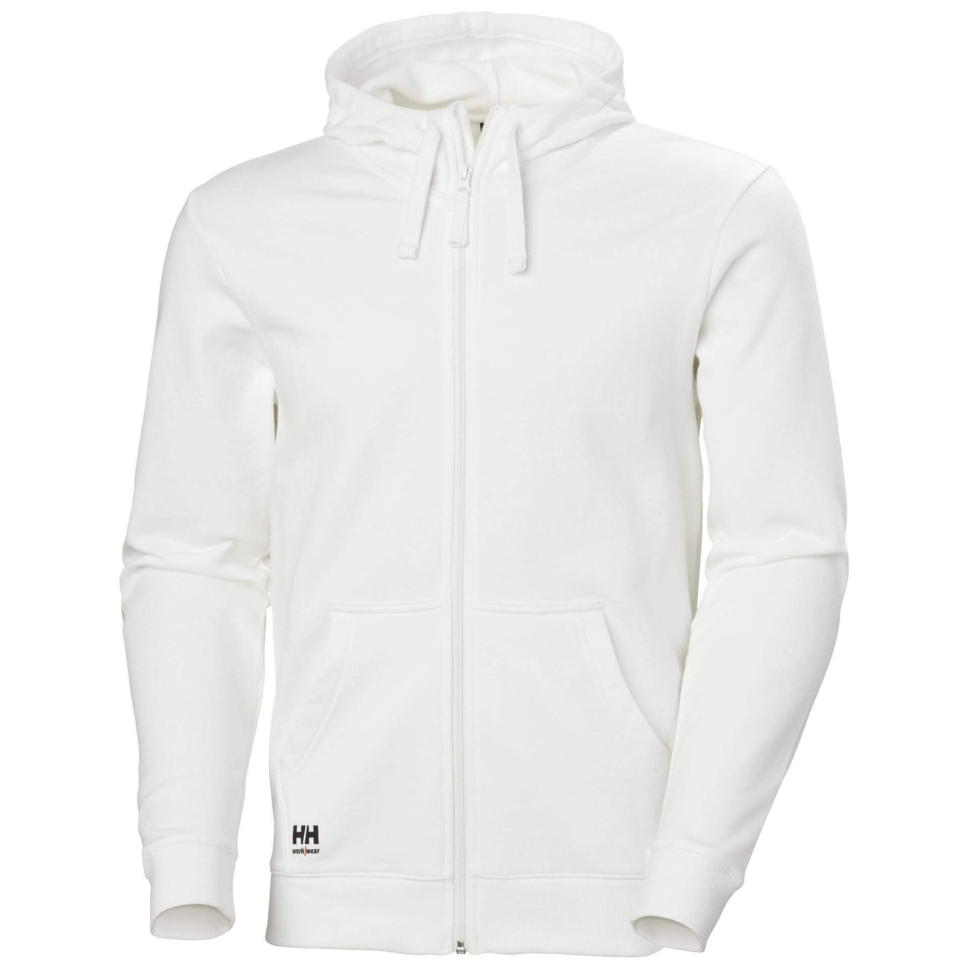 Helly Hansen Classic Zip Hoodie White Front#colour_white