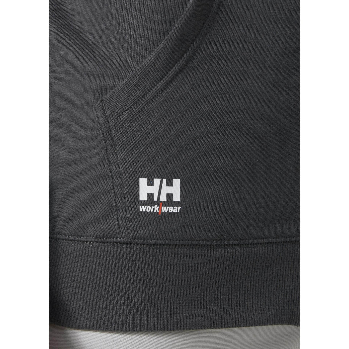 Helly Hansen Classic Zip Sweatshirt Dark Grey Feature 1#colour_dark-grey