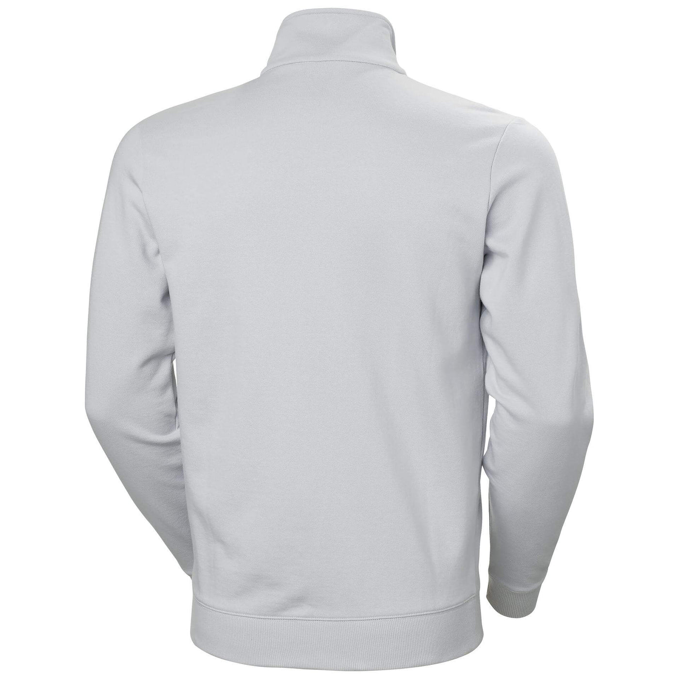 Helly Hansen Classic Zip Sweatshirt Grey Fog Back#colour_grey-fog