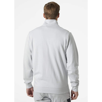 Helly Hansen Classic Zip Sweatshirt Grey Fog OnBody 2#colour_grey-fog