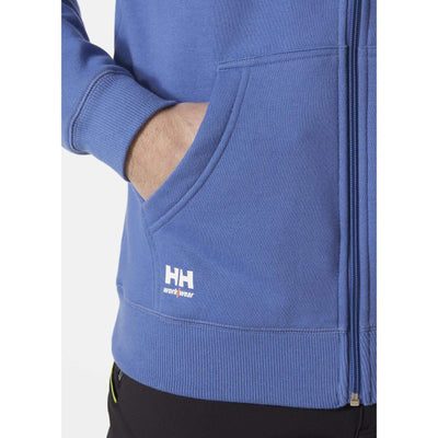 Helly Hansen Classic Zip Sweatshirt Stone Blue Feature 1#colour_stone-blue