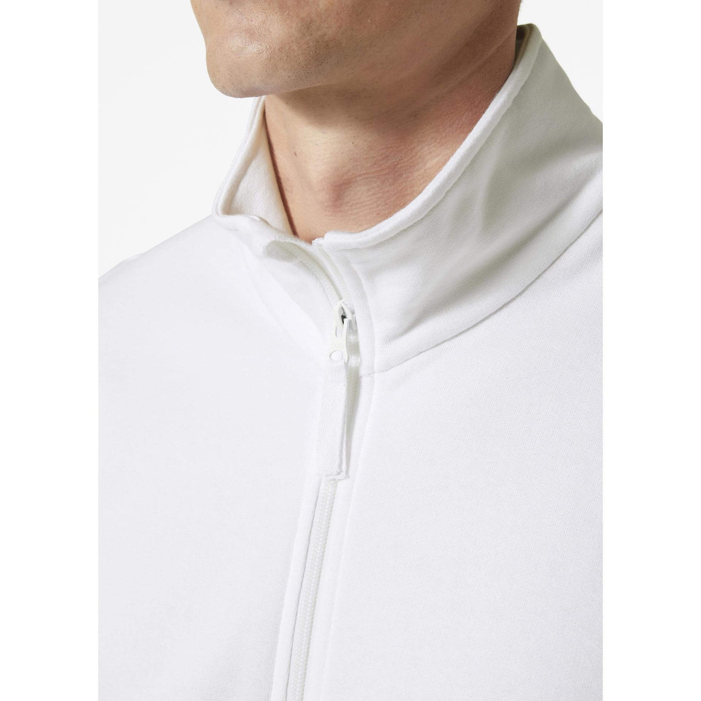 Helly Hansen Classic Zip Sweatshirt White Feature 2#colour_white