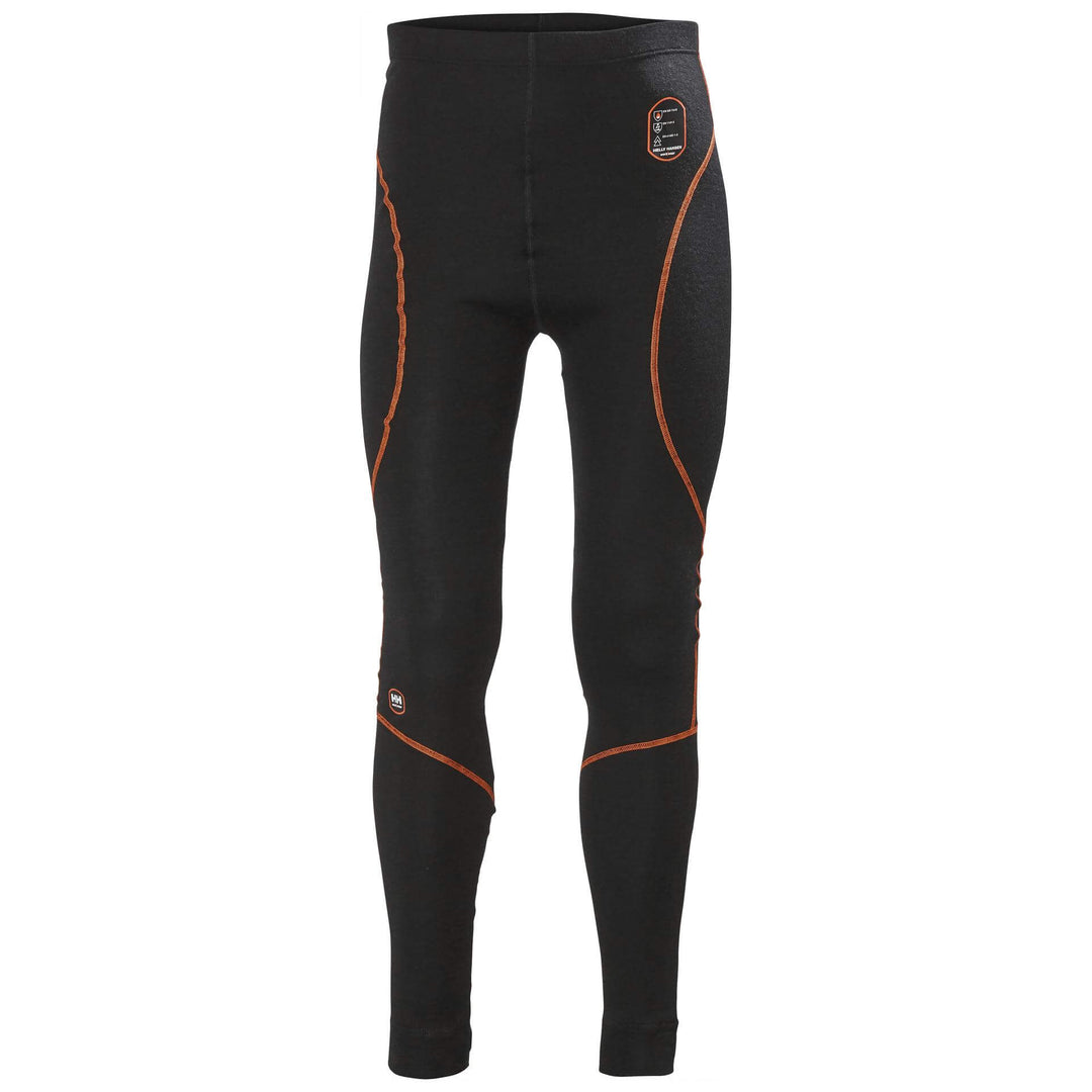 Helly Hansen Fakse Flame Retardant Baselayer Trousers Black 1 Front #colour_black