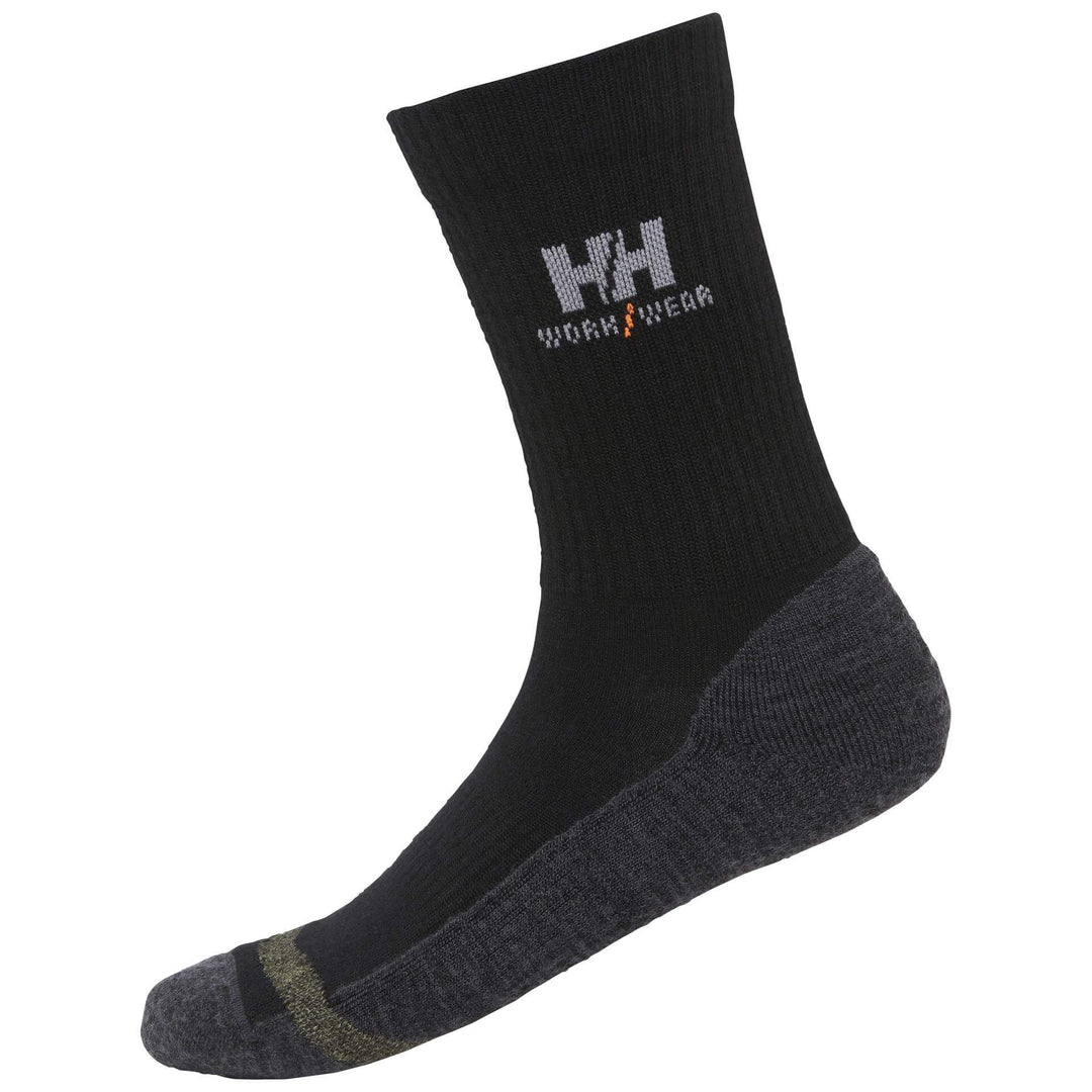 Helly Hansen Fyre Socks Black Front#colour_black