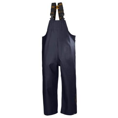 Helly Hansen Gale Waterproof Rain Bib and Brace Overalls Navy 1 Front #colour_navy