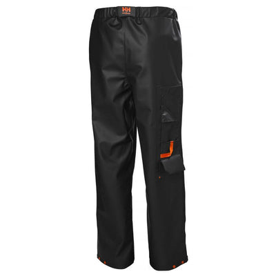Helly Hansen Gale Waterproof Rain Construction Work Trousers Black 2 Rear #colour_black