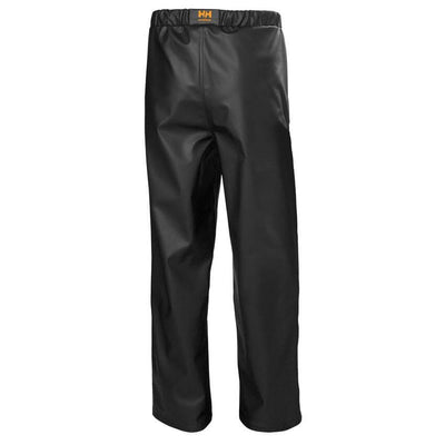 Helly Hansen Gale Waterproof Rain Work Trousers Black 2 Rear #colour_black