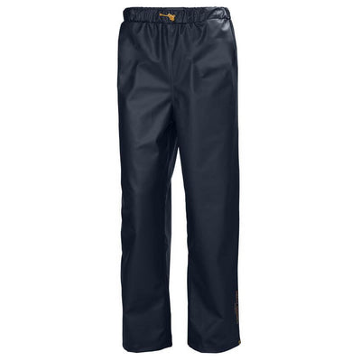 Helly Hansen Gale Waterproof Rain Work Trousers Navy 1 Front #colour_navy