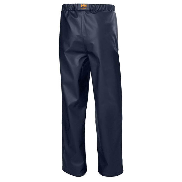 Helly Hansen Gale Waterproof Rain Work Trousers Navy 2 Rear #colour_navy