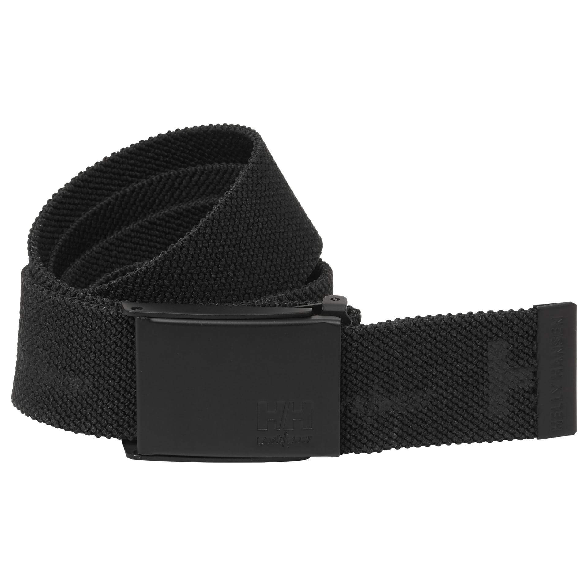 Helly Hansen HH Logo Webbing Belt Black 1 Front #colour_black