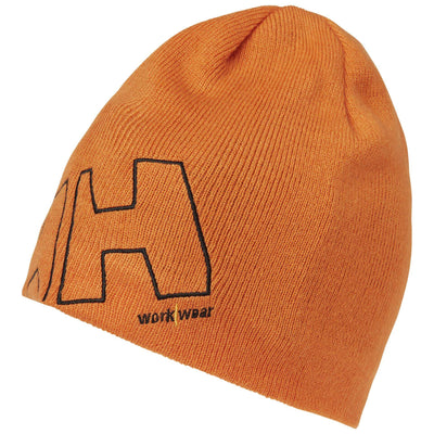 Helly Hansen HH Workwear Beanie Dark Orange Front#colour_dark-orange