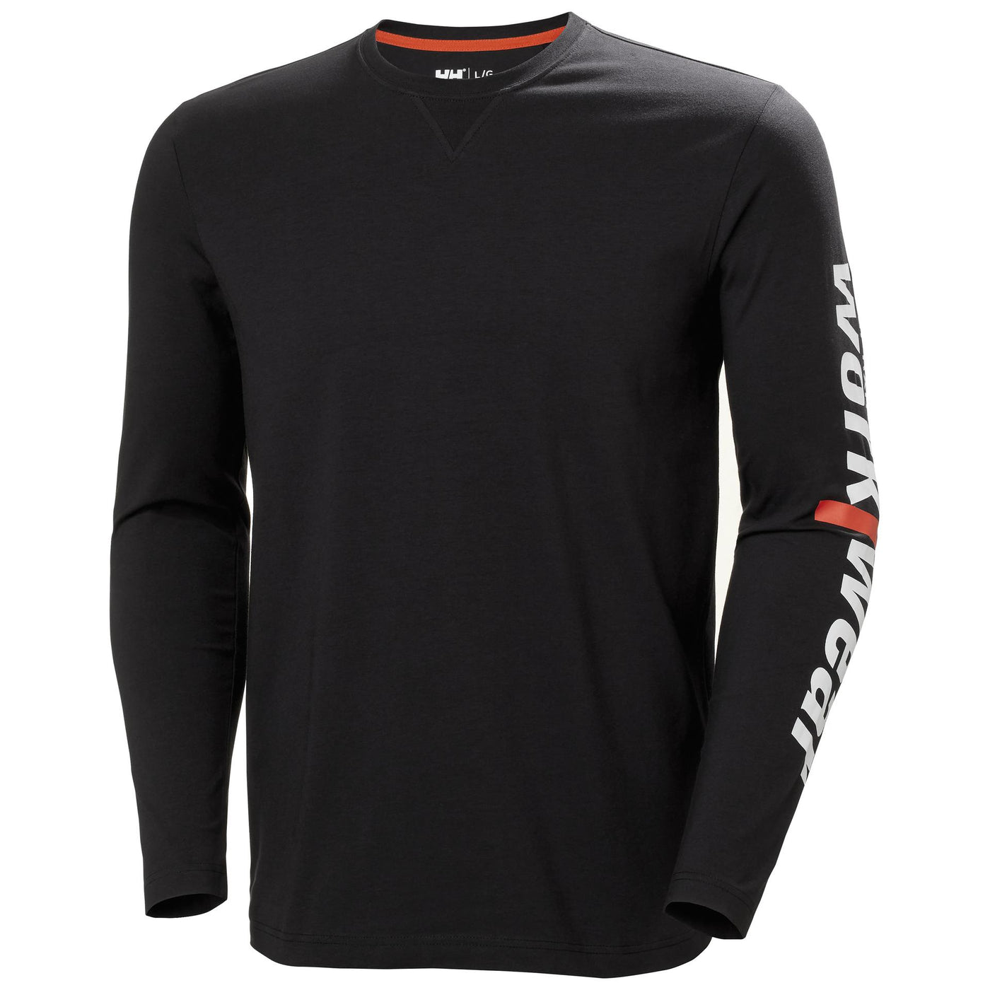 Helly Hansen HH Workwear Graphic Longsleeve T-Shirt Black 1 Front #colour_black1