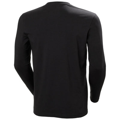Helly Hansen HH Workwear Graphic Longsleeve T-Shirt Black 2 Rear #colour_black1