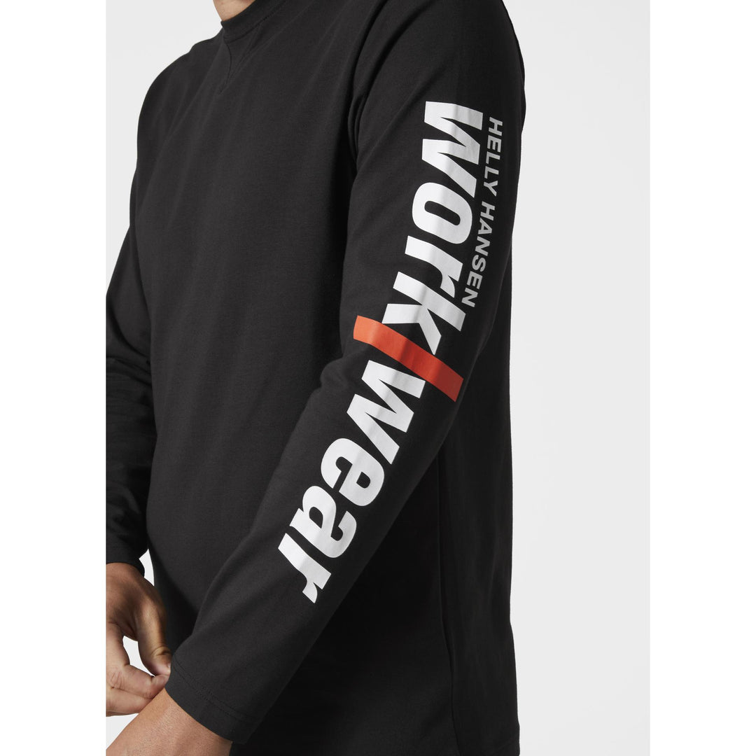 Helly Hansen HH Workwear Graphic Longsleeve T-Shirt Black 5 #colour_black1