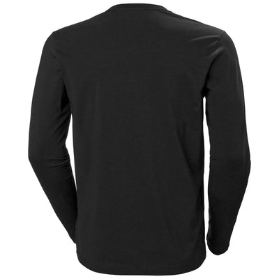Helly Hansen HH Workwear Graphic Longsleeve T-Shirt Black 2 Back #colour_black2
