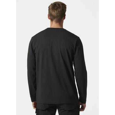 Helly Hansen HH Workwear Graphic Longsleeve T-Shirt Black 4 #colour_black2