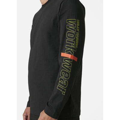 Helly Hansen HH Workwear Graphic Longsleeve T-Shirt Black 5 #colour_black2