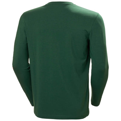 Helly Hansen HH Workwear Graphic Longsleeve T-Shirt Green 2 Rear #colour_green