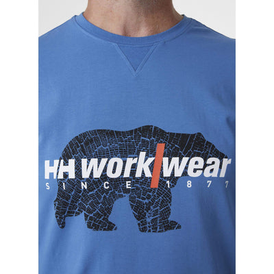 Helly Hansen HH Workwear Graphic Longsleeve T-Shirt Stone Blue 5 Feature 1#colour_stone-blue