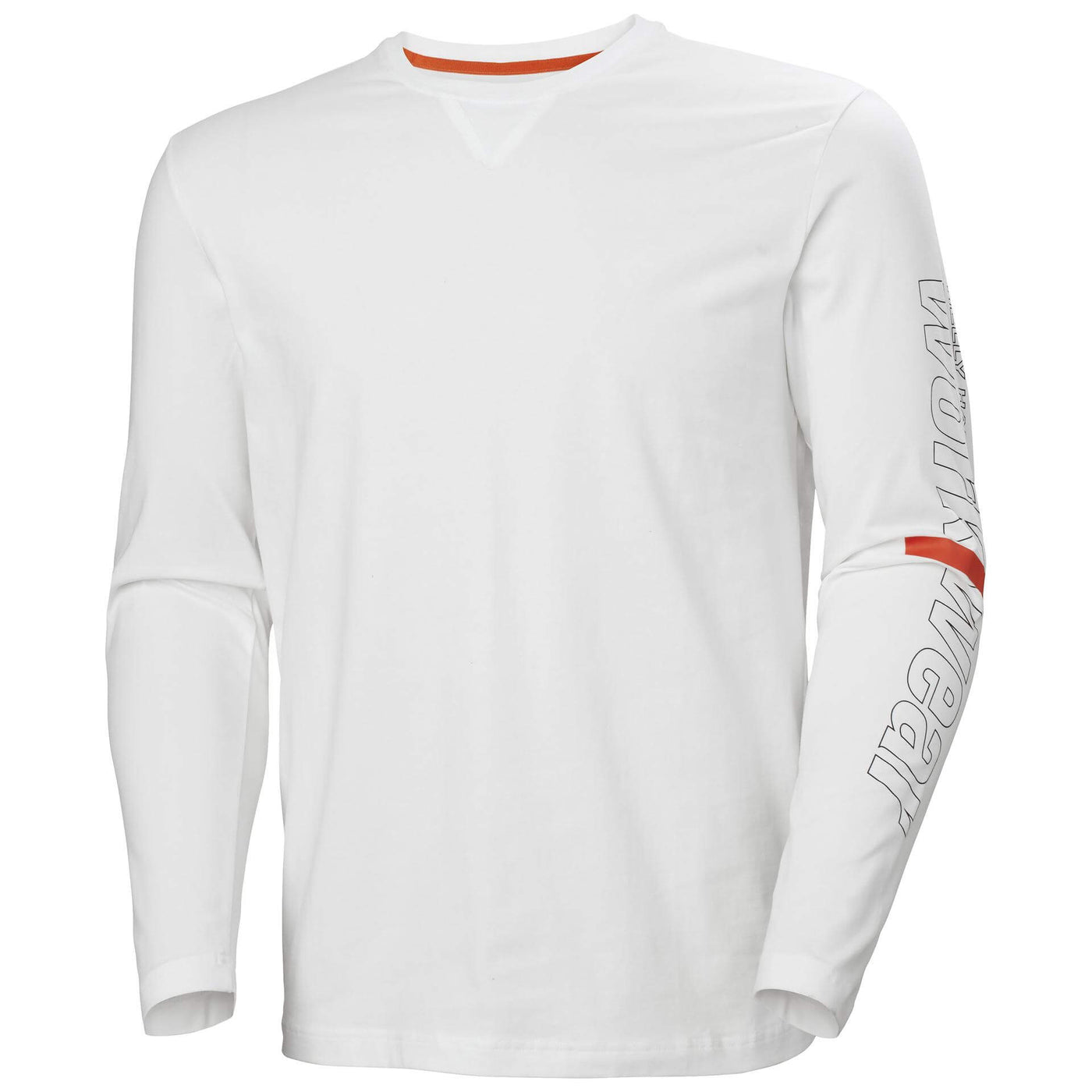 Helly Hansen HH Workwear Graphic Longsleeve T-Shirt White 1 Front #colour_white