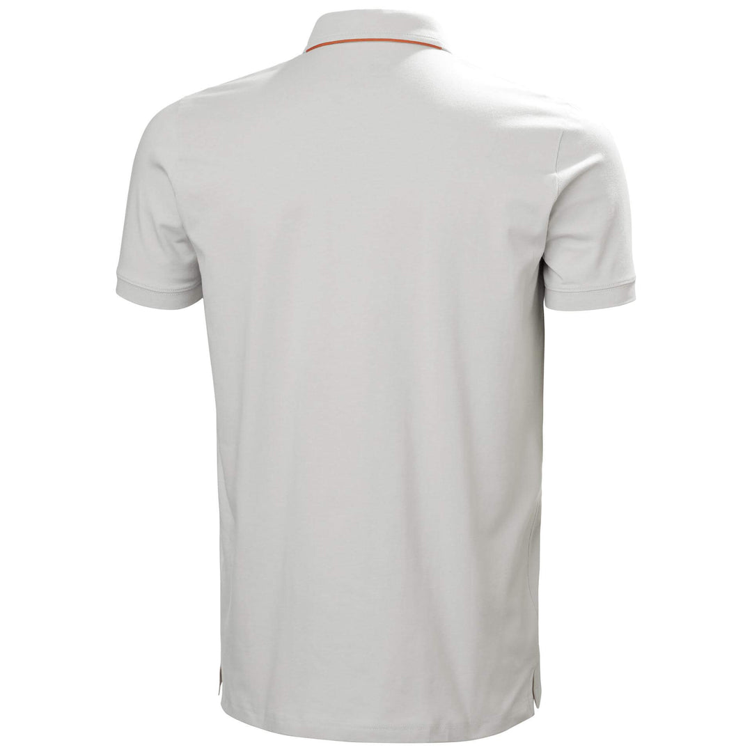 Helly Hansen HH Workwear Graphic Polo Grey Fog 2 Rear #colour_grey-fog