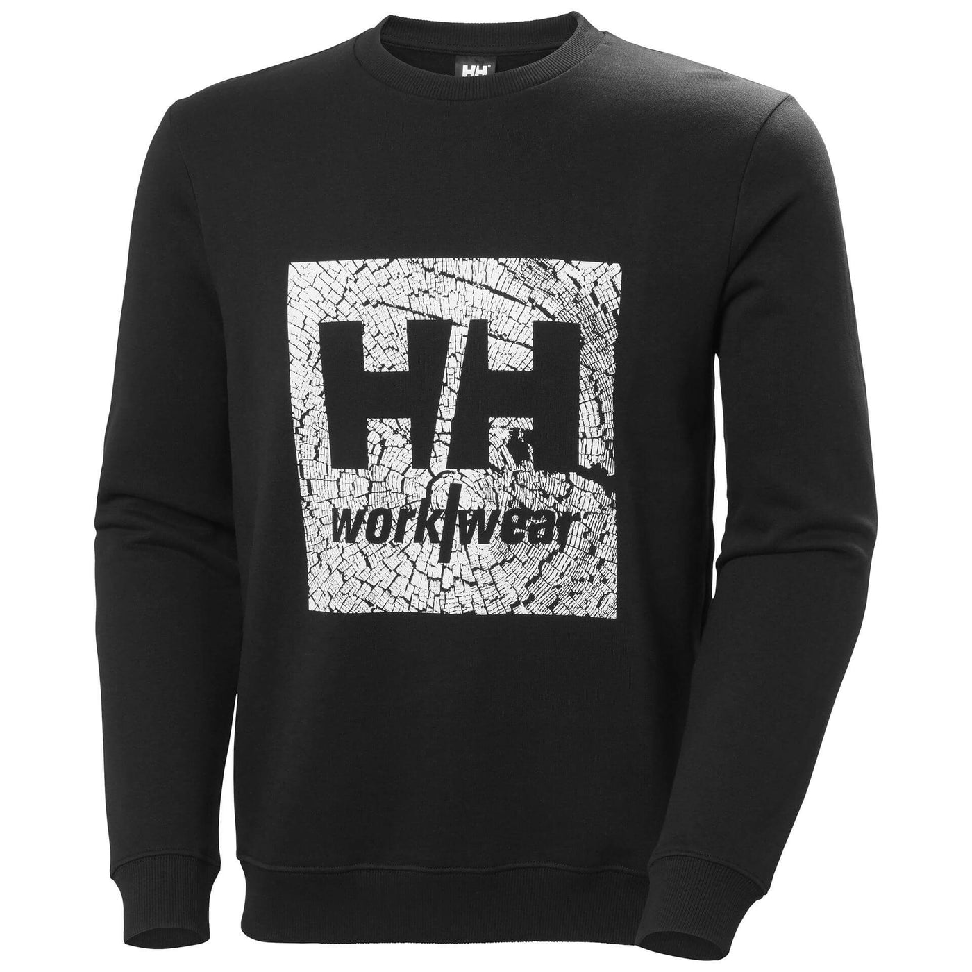 Helly Hansen HH Workwear Graphic Sweatshirt Black 1 Front #colour_black